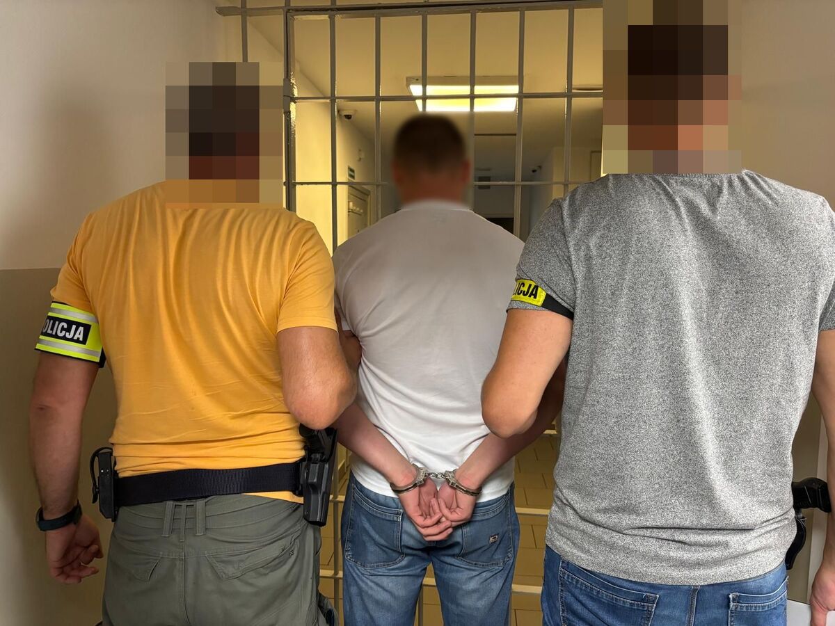 sprawca wypadku z policjantami