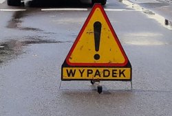 znak drogowy. Wypadek.