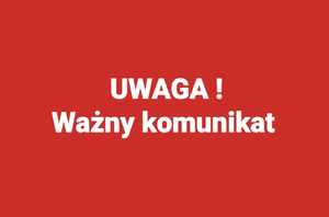 Uwaga. Ważny komunikat