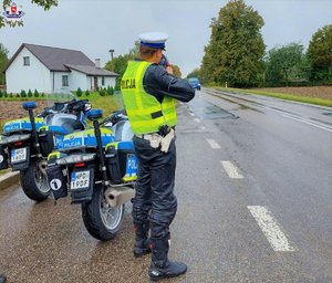 Policjant Wydziału Ruchu Drogowego