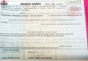 mandat karny