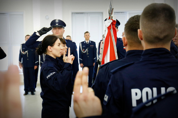 nowi policjanci w Lubelskiej Policji