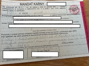 mandat karny