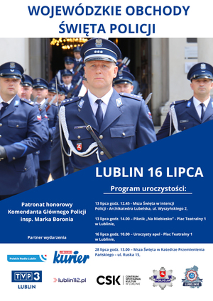 zapraszamy na wojewódzkie obchody święta policji