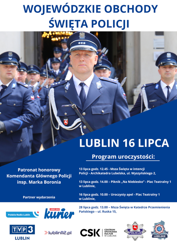 zapraszamy na wojewódzkie obchody święta policji