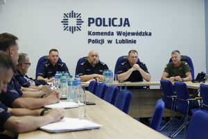 spotkanie na temat bezpieczeństwa na granicy z przedstawicielami Nadbużańskiego Oddziału Straży Granicznej