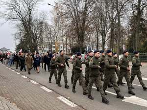 Marsz Niepodległości ulicami Hrubieszowa