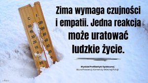zima wymaga rozwagi. Dbajmy o wspólne bezpieczeństwo