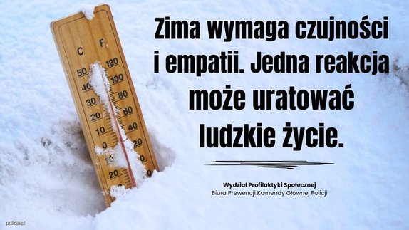 zima wymaga rozwagi. Dbajmy o wspólne bezpieczeństwo