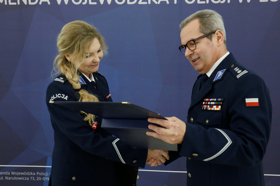 podinspektor doktor Edyta Naja pożegnała się z policyjnym mundurem