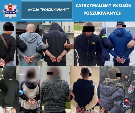 zatrzymaliśmy 98 osób podczas akcji poszukiwany